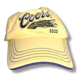 Coors Beer Yellow Baseball Cap Adjustable Fit 2020 Montana Moravian Barley Brew